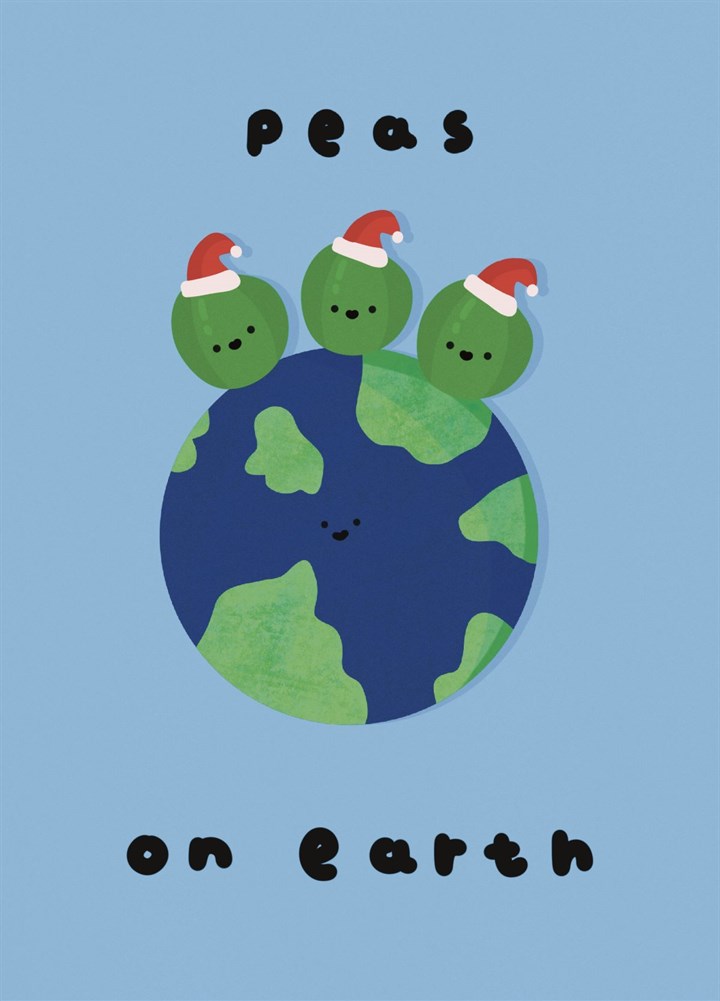 Peas On Earth (peace On Earth) Card