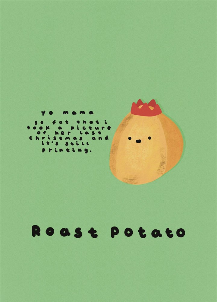 A Roast Potato Card