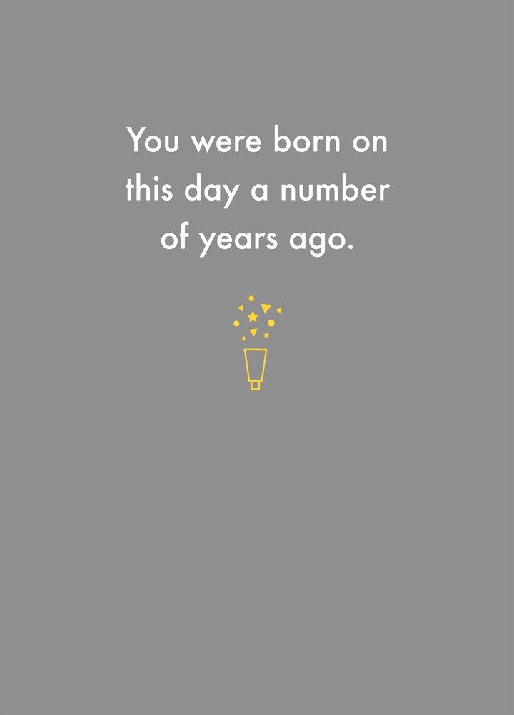Born On This Day Card