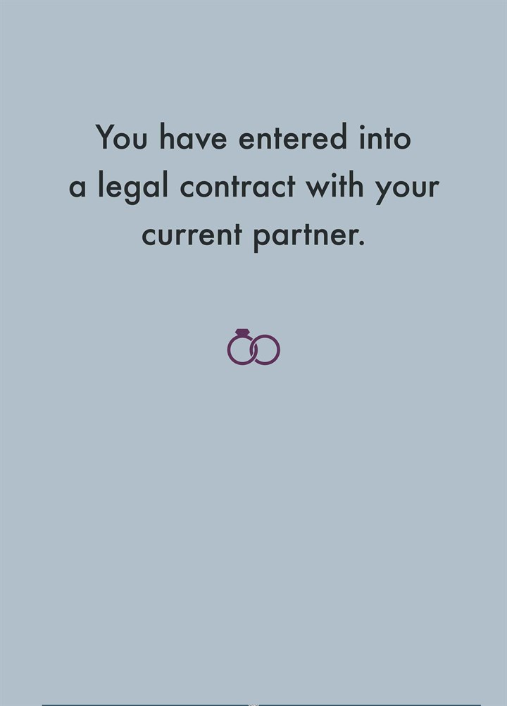 Legal Contract Card