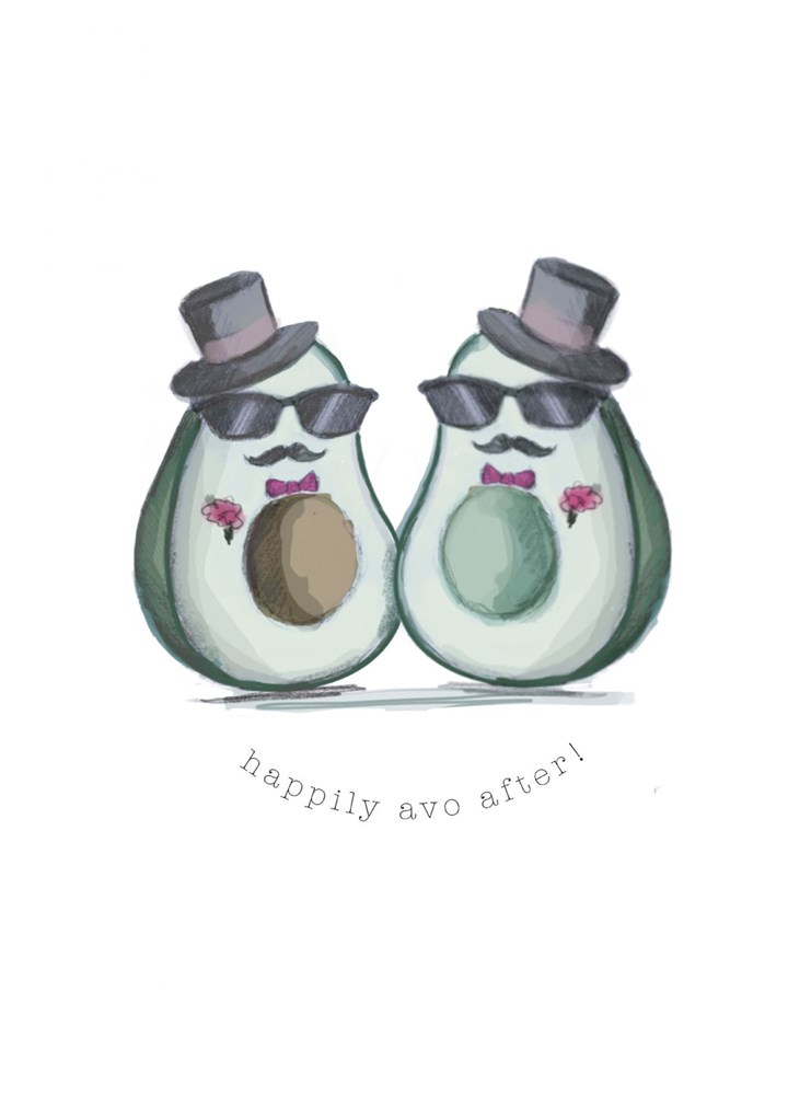 Mr & Mr Happily Avo After Card