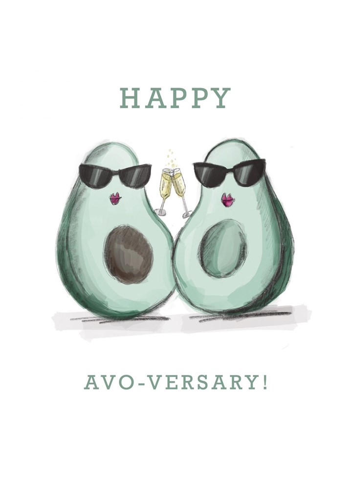 Happy Avo-versary Mrs And Mrs Card