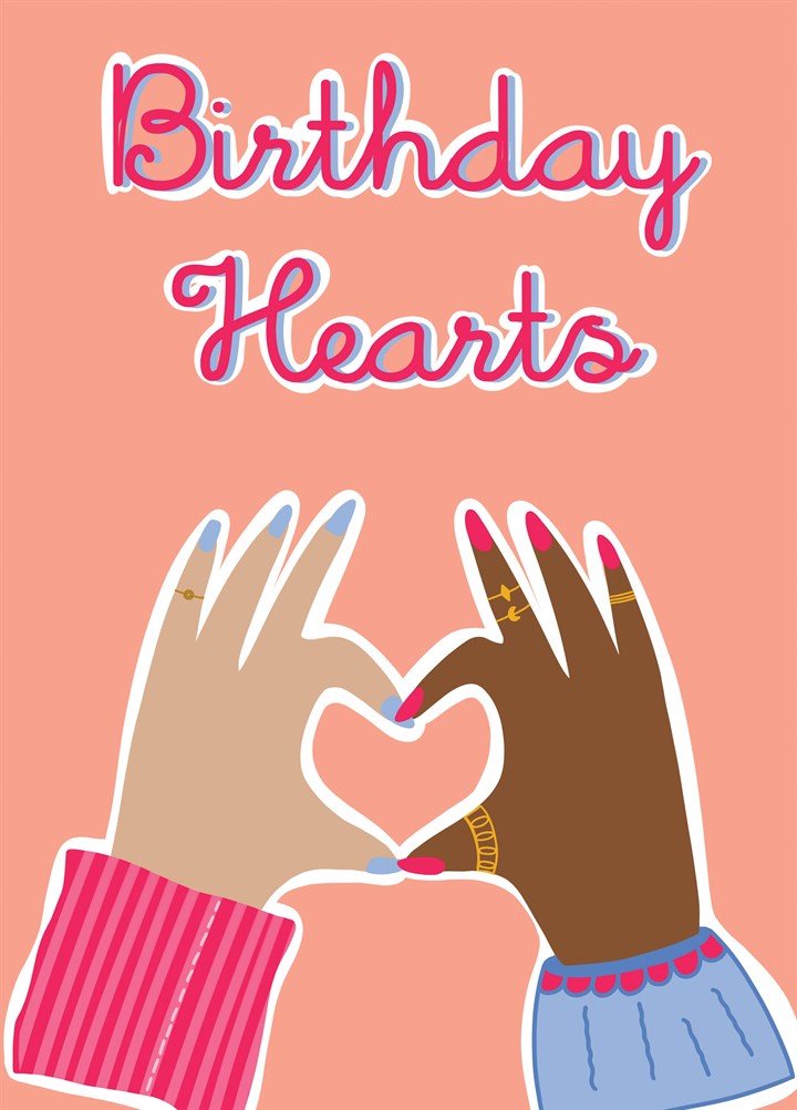 Birthday Hearts From Me To You Card