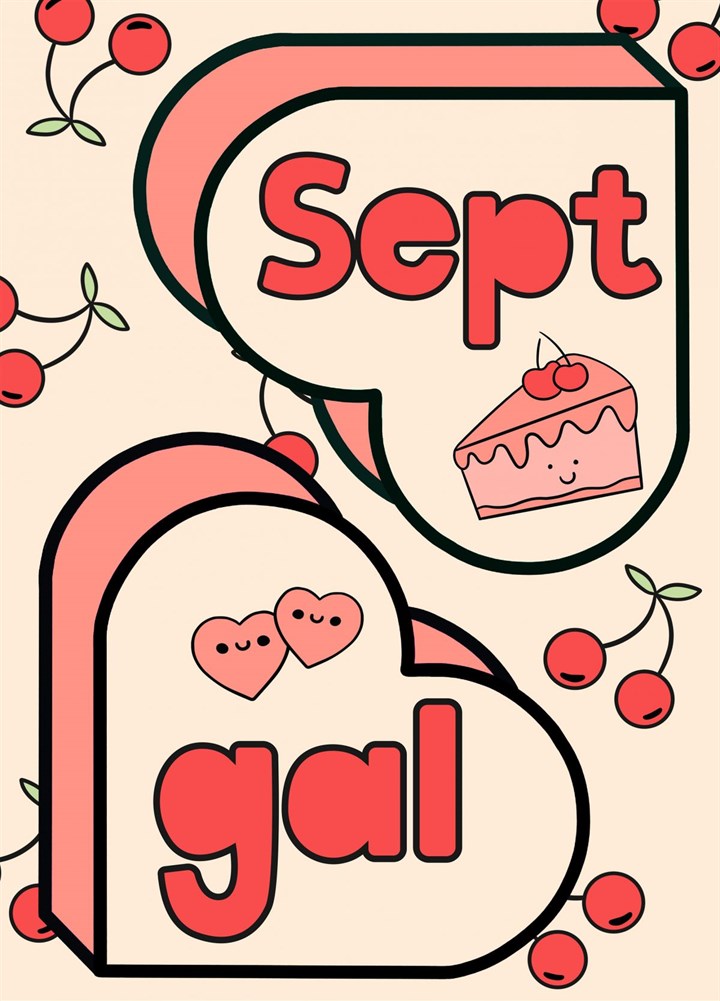 September Girl Card
