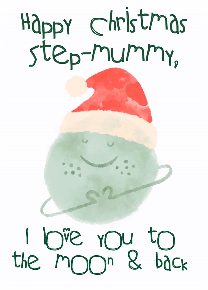 To The Moon & Back Step Mum Card