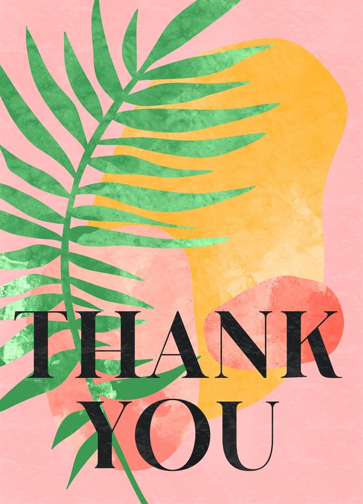 Thank You - Tropical Card