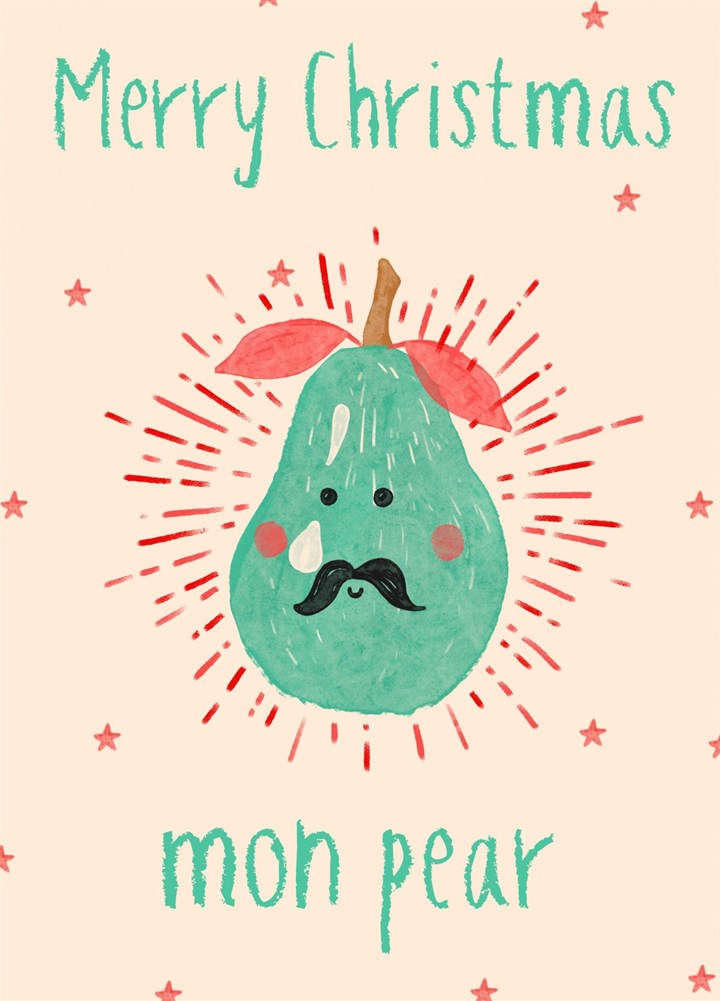 Mon Pear Christmas Card