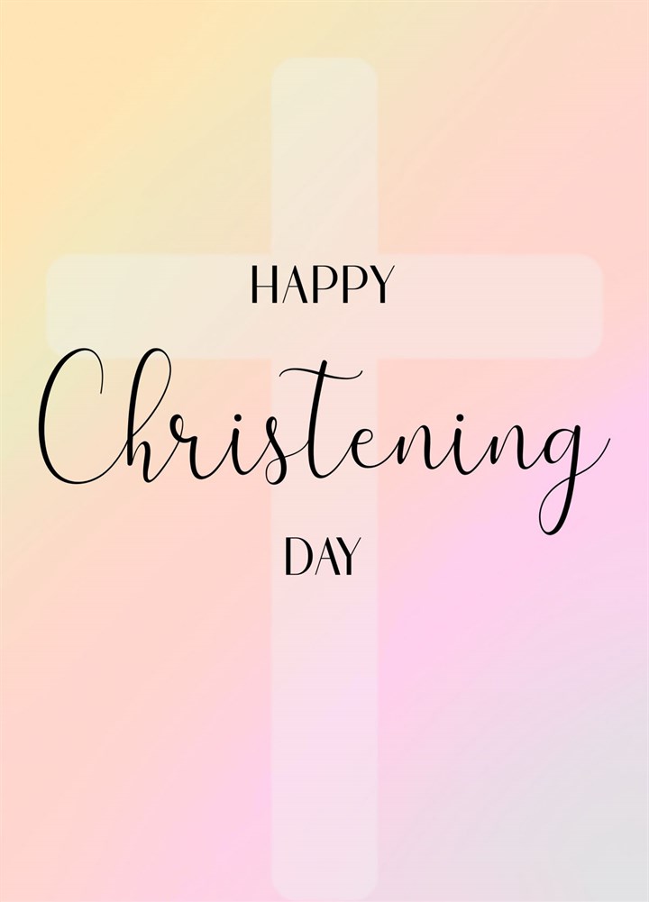 Christening Day Card