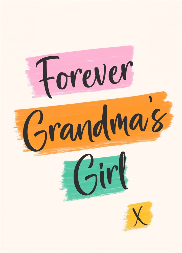 Forever Grandma's Girl Card