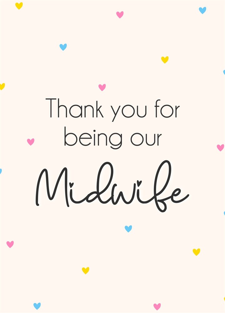 Midwife Thank You Card - For Midwives