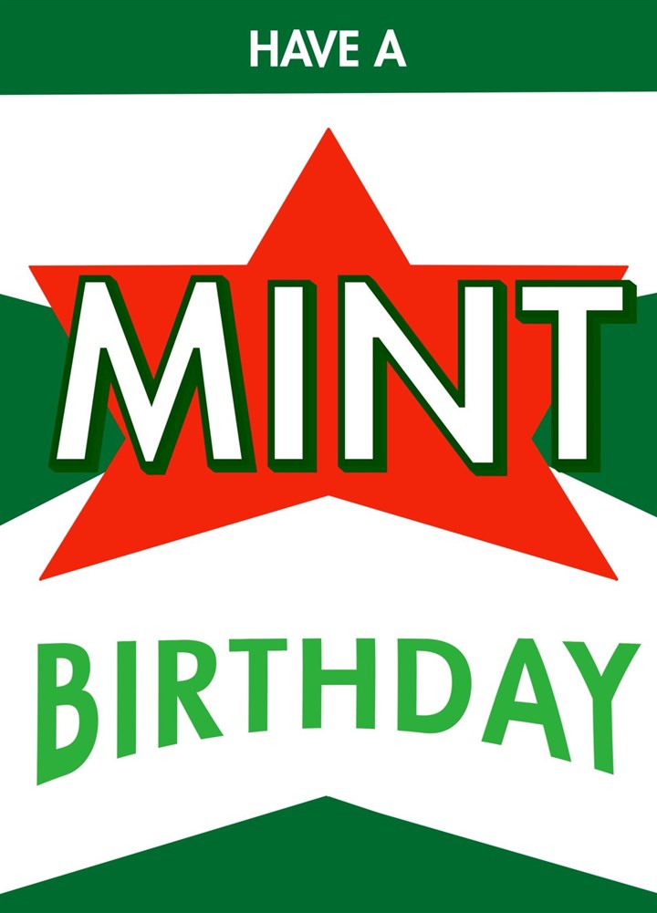 Northern Birthday Card - Mint Birthday