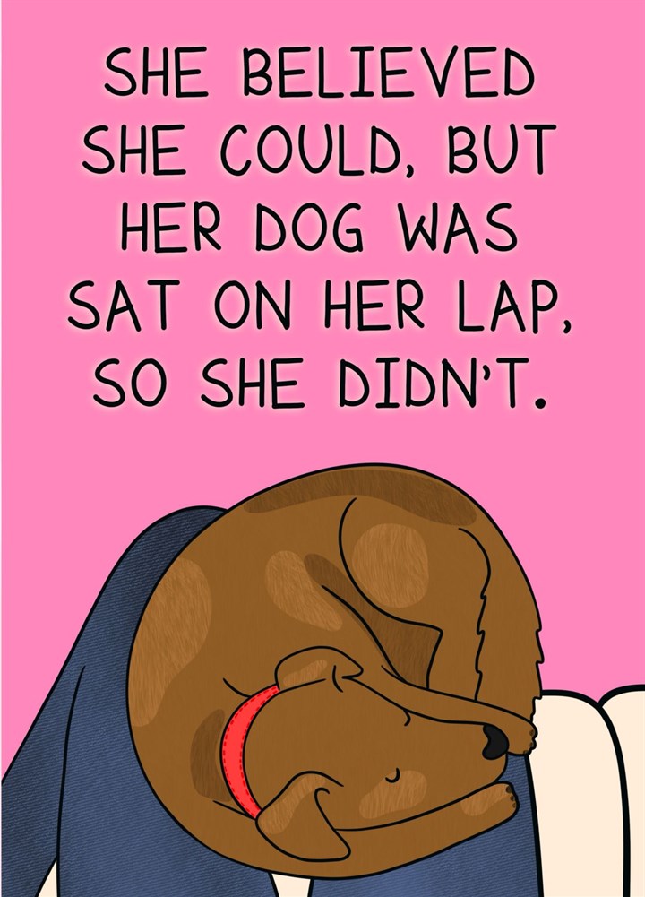 Lap Dog General L Mother's Day Card