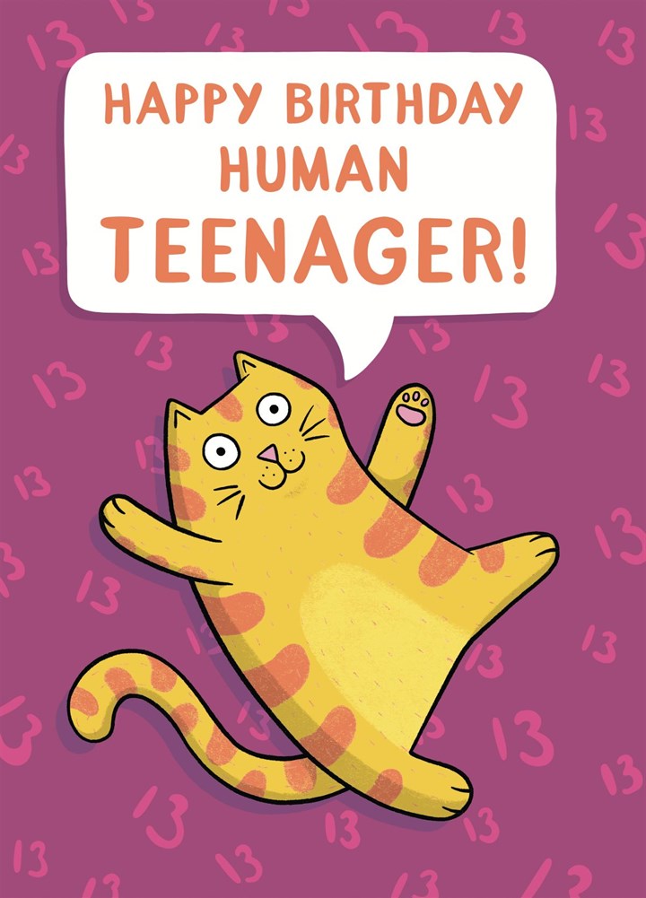 13 Human Teenager Card