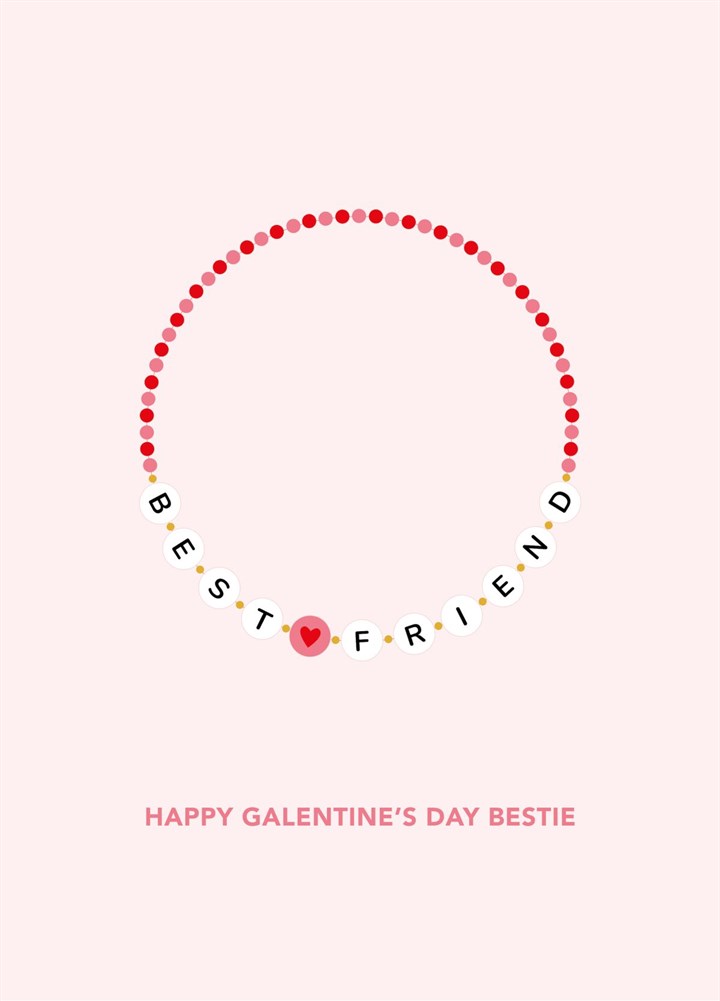 Friendship Bracelet Galentine's Day Card