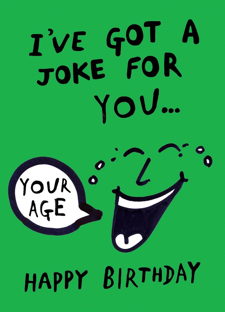 Old Age Joke Card
