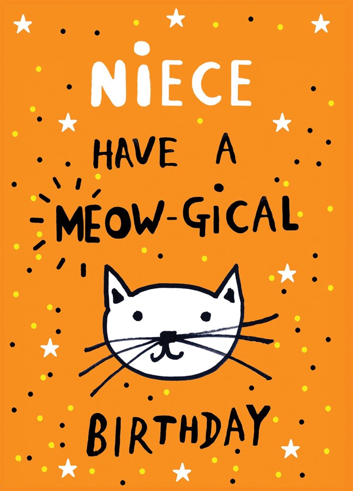 Niece Meow-gical Birthday Card
