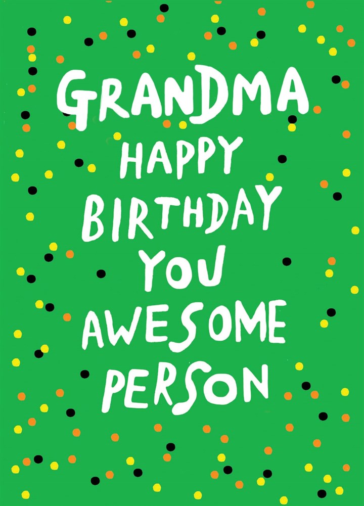 Grandma Awesome Person Card