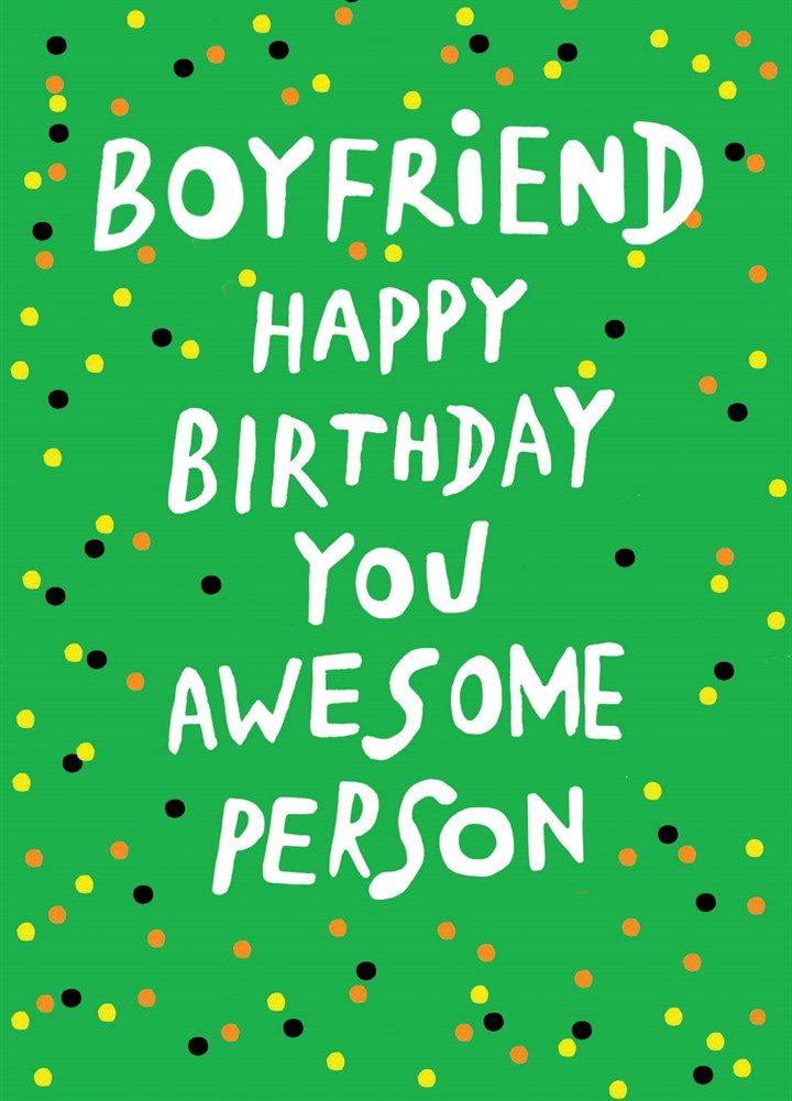 Boyfriend Happy Birthday Card