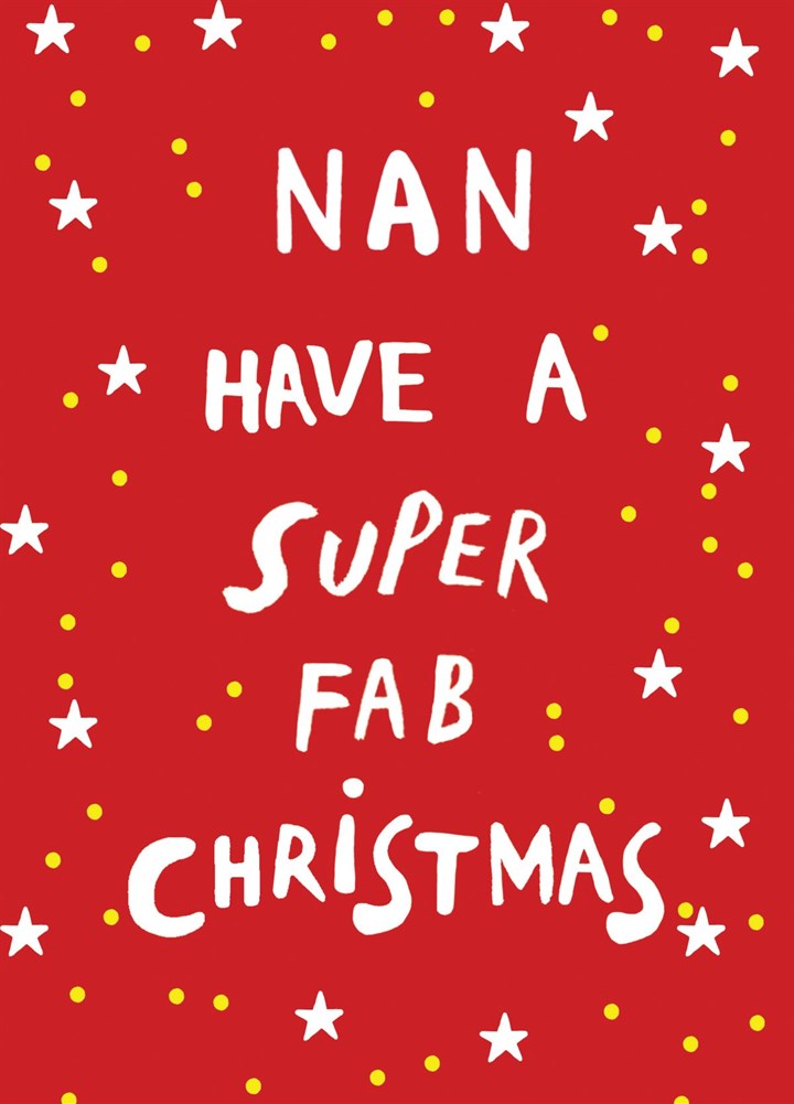 Nan At Christmas Card