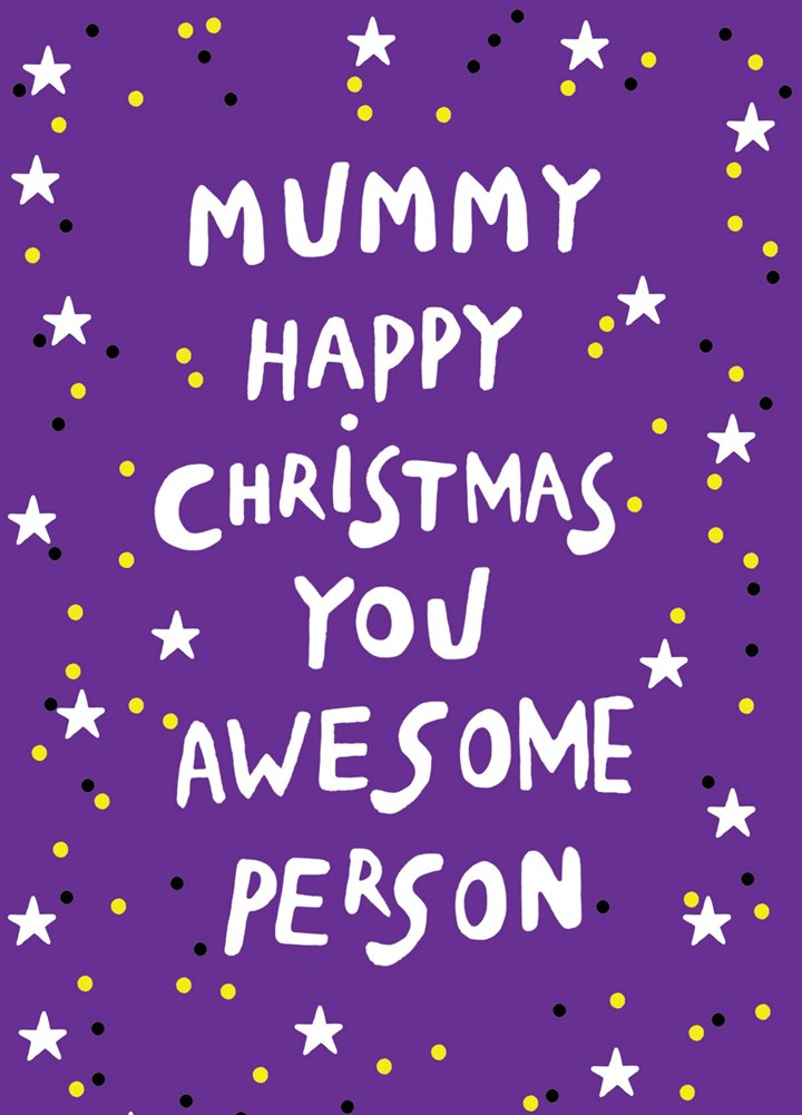 Awesome Mummy Christmas Card