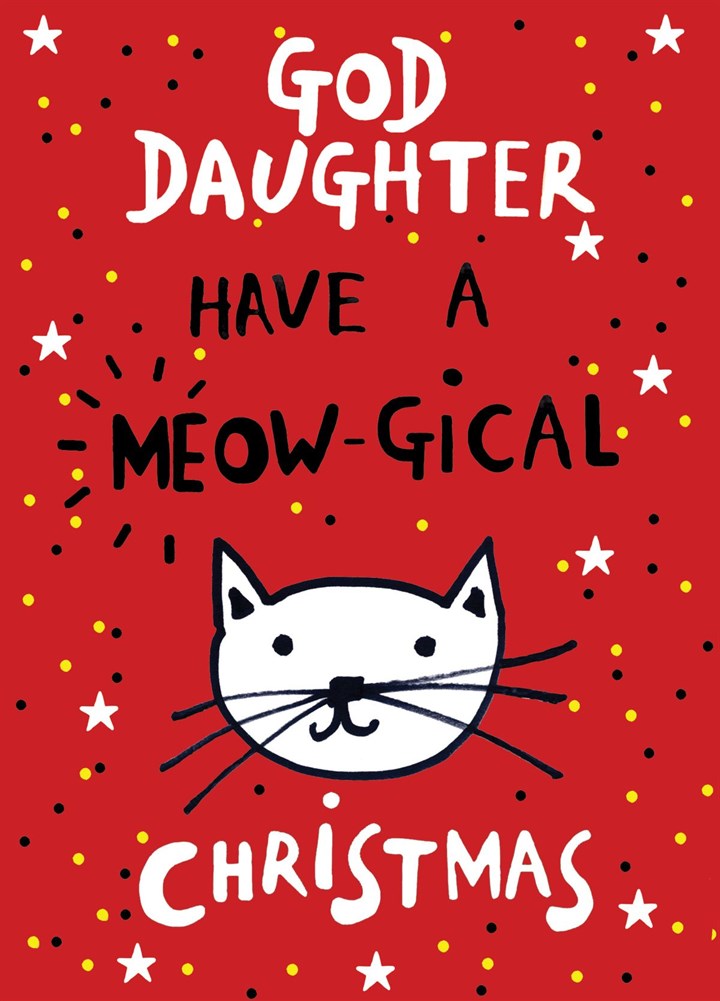 Christmas God Daughter Card