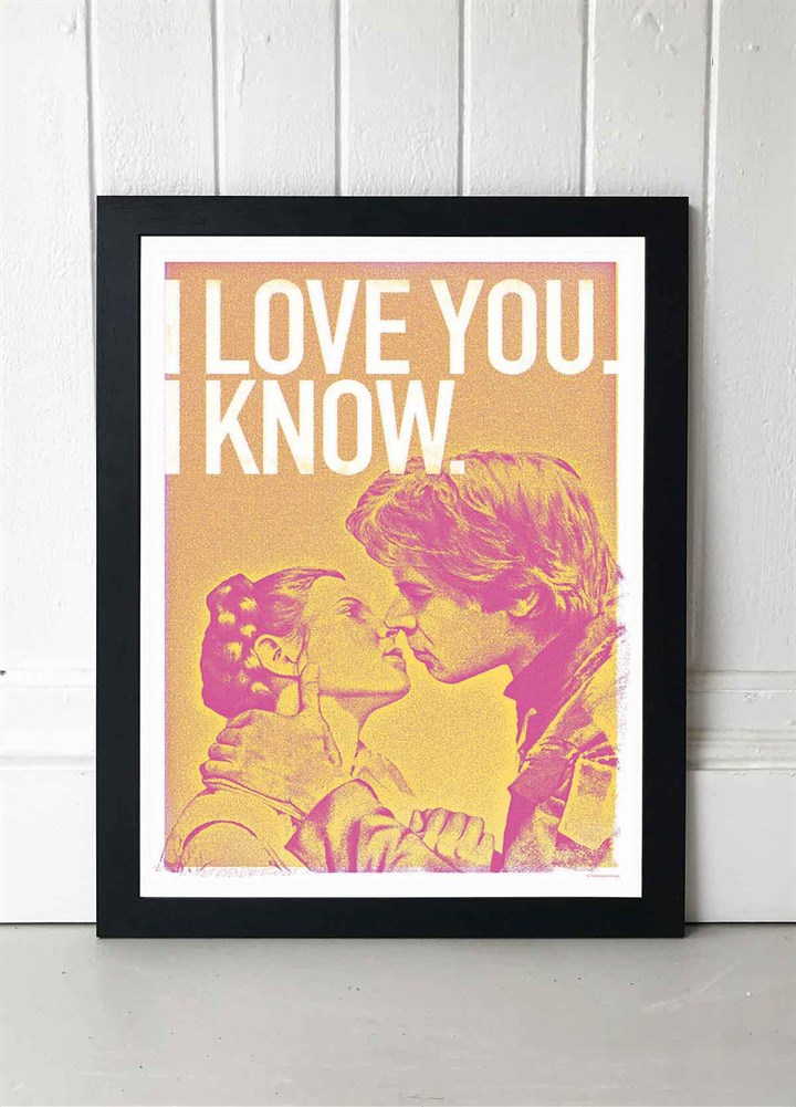 Han and Leia Art Print by The Designer's Nursery