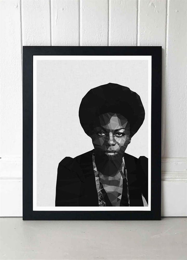 Nina Simone Art Print by Studio Cockatoo