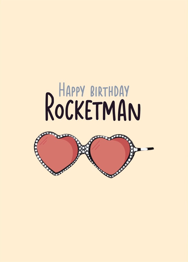 Happy Birthday Rocketman Card