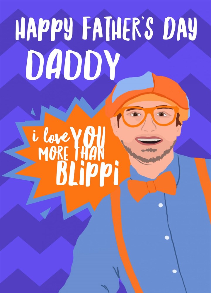Blippi Father's Day Card