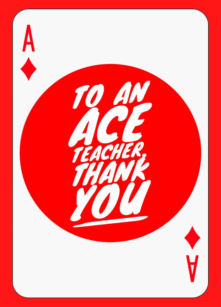Ace Teacher Card