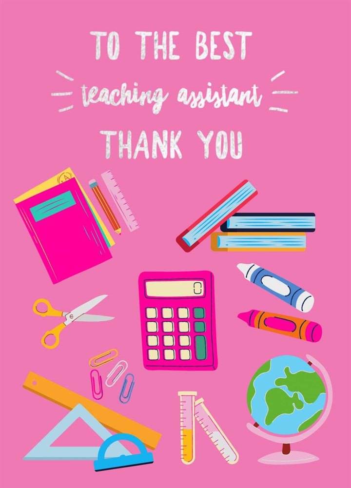 Teaching Assistant Thank You Card