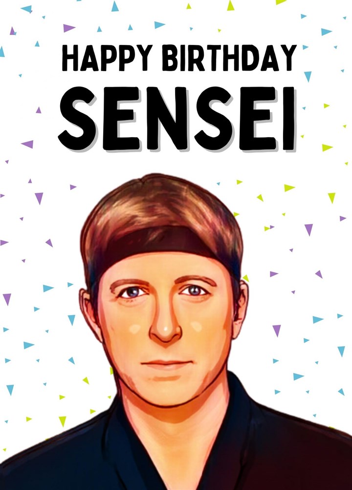 Happy Birthday Sensei Card