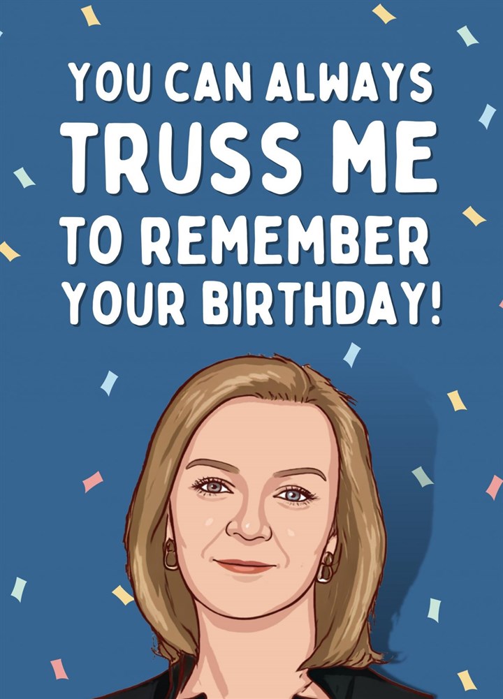 Liz Truss Birthday Card