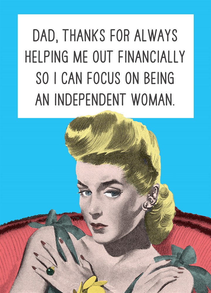 Independent Woman Card