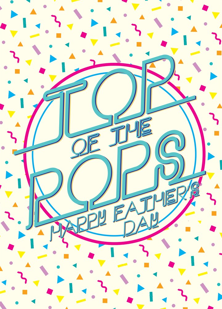 Top Of The Pops Colourful Card