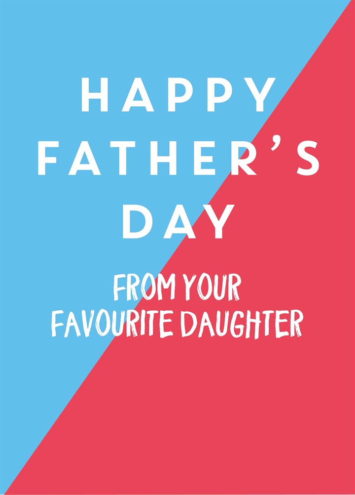 From Your Favourite Daughter Card