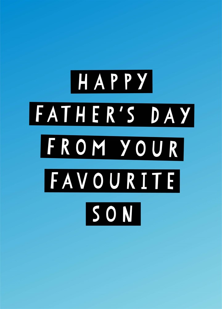From Your Favourite Son Card