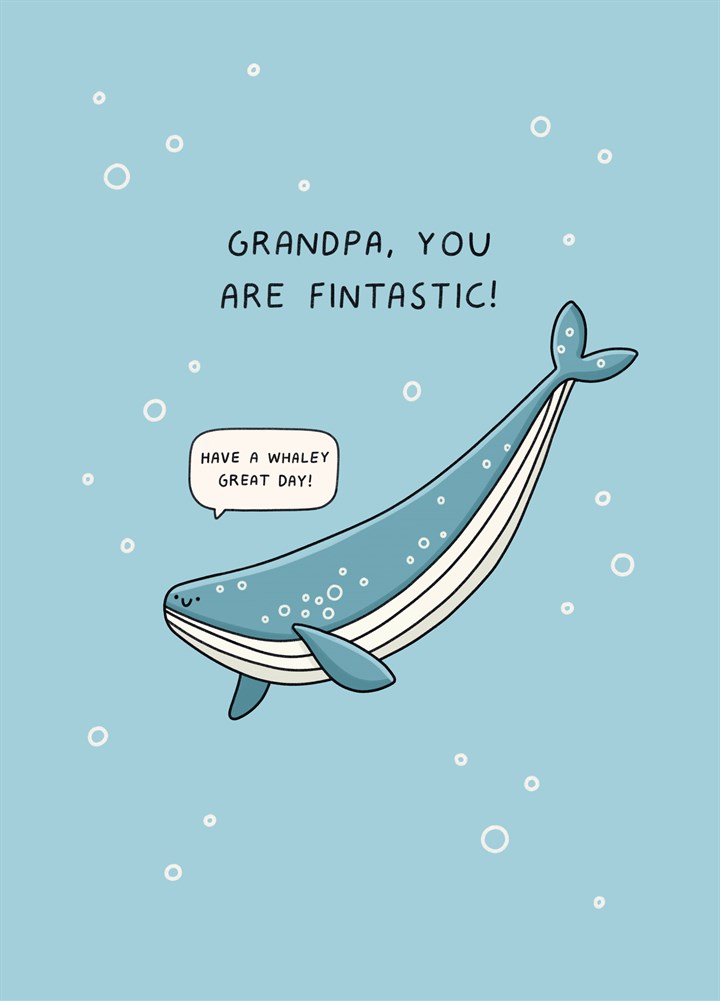 Grandpa You Are Fintastic Card