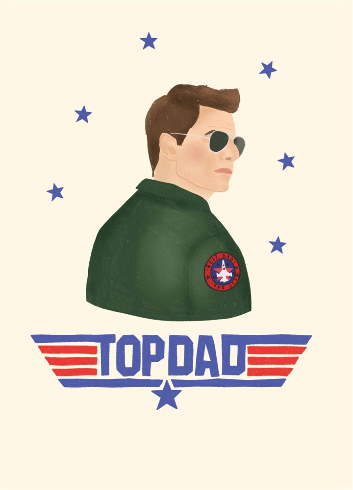 Maverick Top Dad Father's Day Card