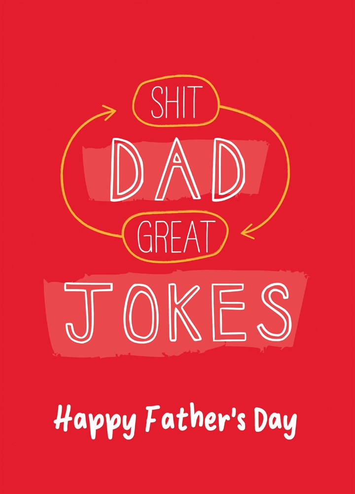 Great Dad Shit Jokes Card