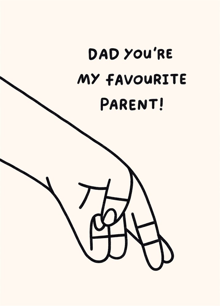Dad Favourite Parent Card