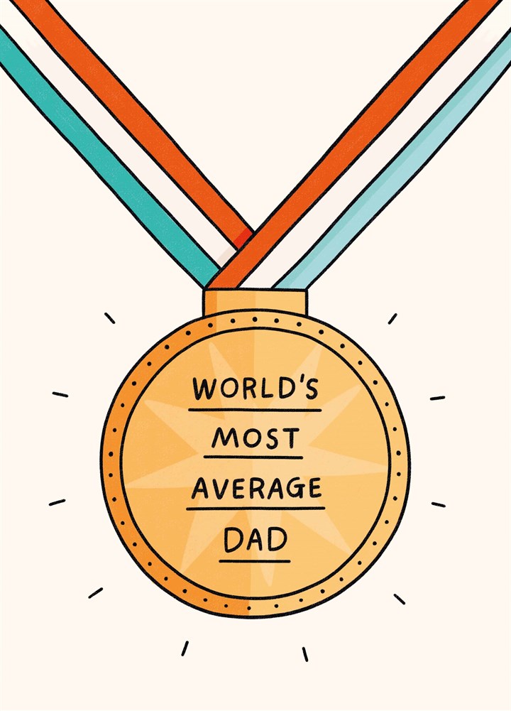 Most Average Dad Card