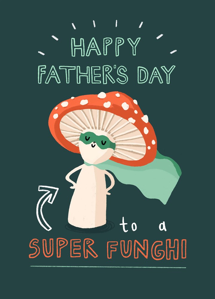 Super Funghi Father's Day Card