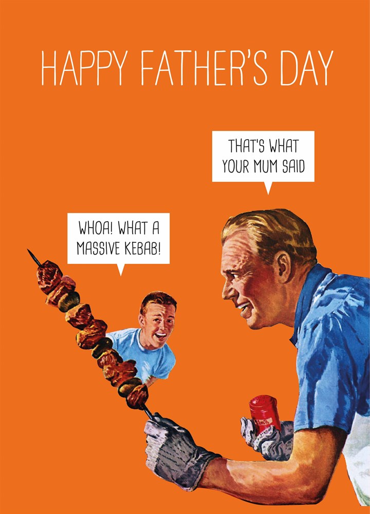 Massive Kebab Father's Day Card
