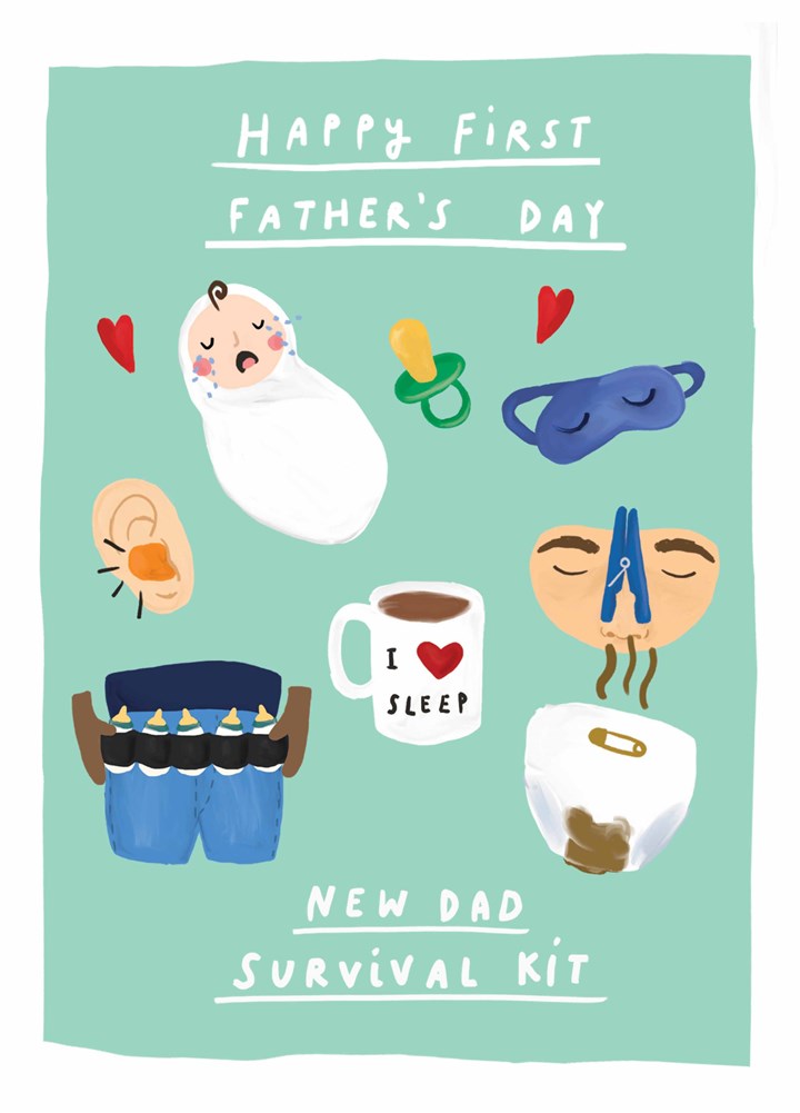 Survival Kit First Father's Day Card