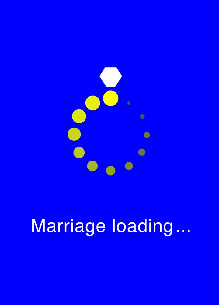 Marriage Loading... Card
