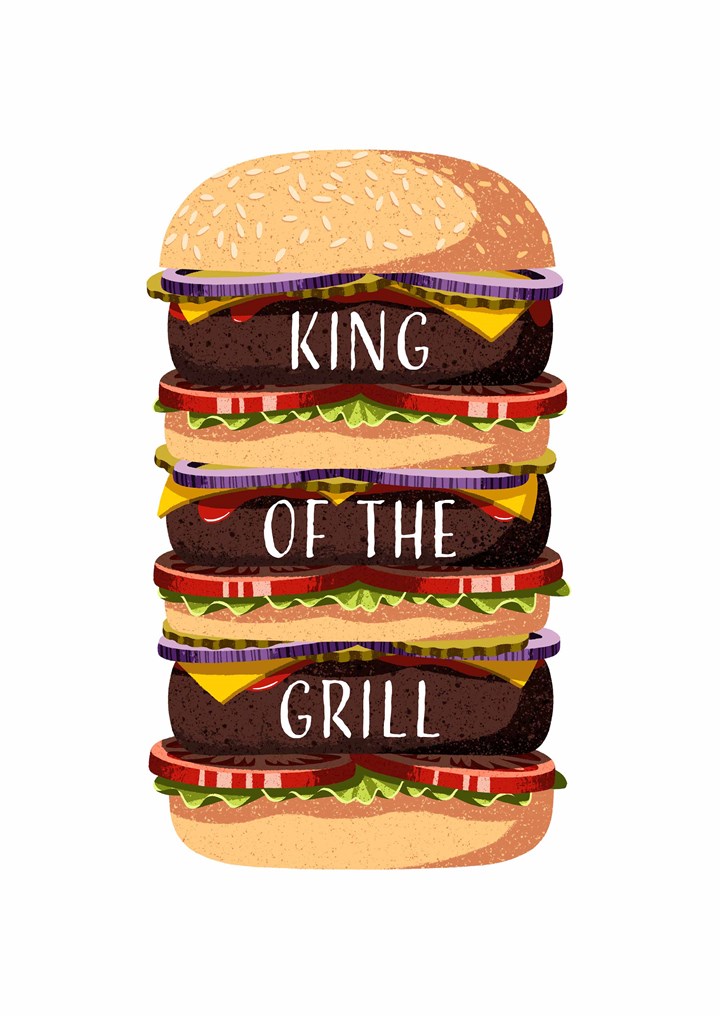 King Of The Grill Card