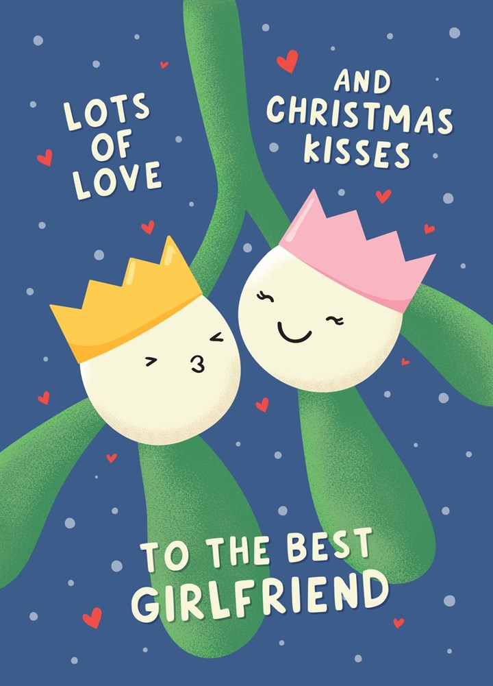 Cute Christmas Card For Best Girlfriend