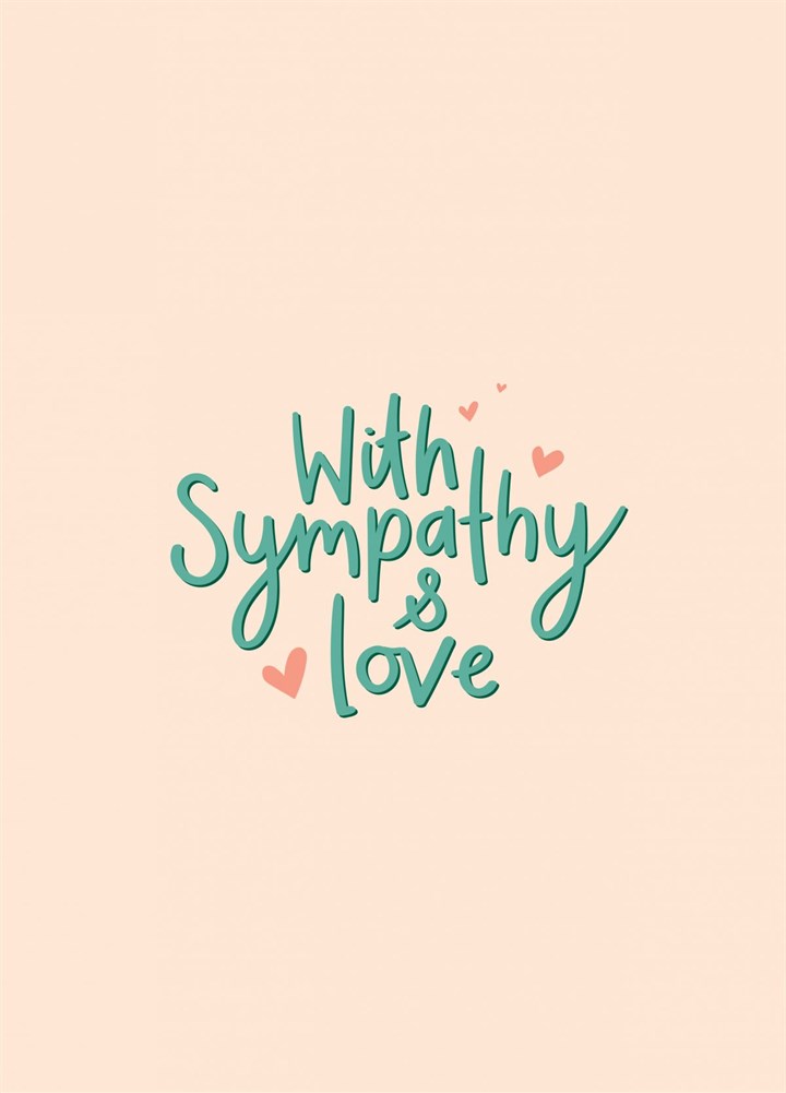 With Sympathy & Love Card