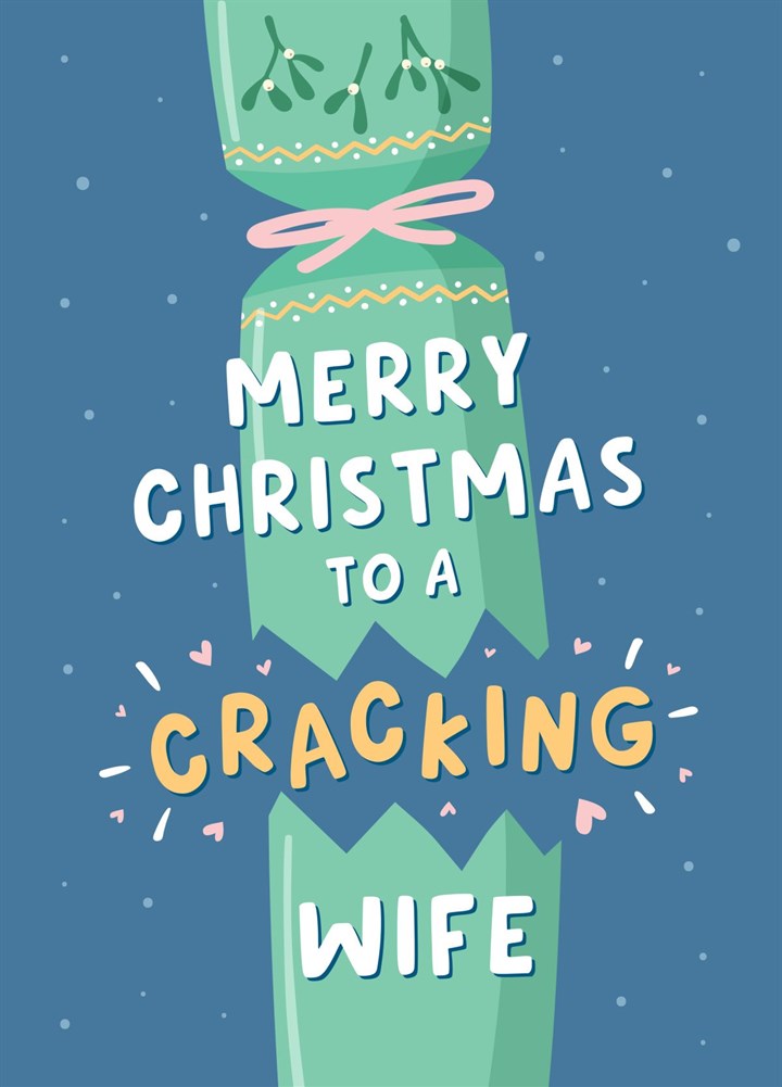 Cracking Wife Christmas Card